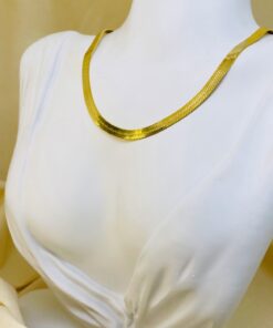 Colar Malha Fita Laminada