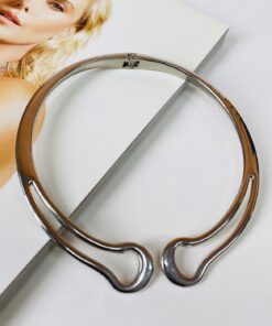 Choker Aro Fivela Premium Prata