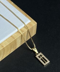 Colar Cruz Cravejado