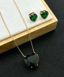 Conjunto Coração Verde bandeira