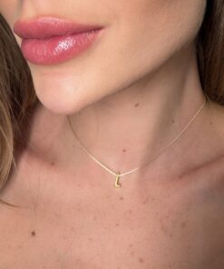 Colar Letra Inicial Veneziana – Dourada