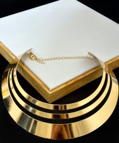 Chocker Aro Três Fios Dourado