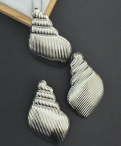 Conjunto Concha Prata