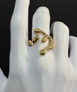 Anel Tendência Dourado