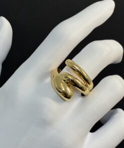 Anel Tendência Dourado