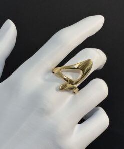 Anel Tendência Dourado