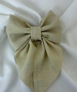 Laço de Cabelo Creme