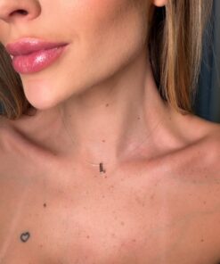 Colar Letra Inicial Nylon – Niquel Free