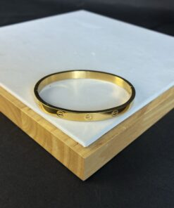 Bracelete Aço Inox Dourado / Prata