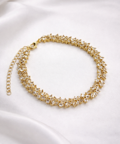 Pulseira Semijoa  Riviera Luxo Brilho Total