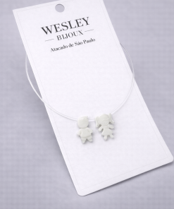 Colar Madrepérola Nylon 1 menino e 1 menina