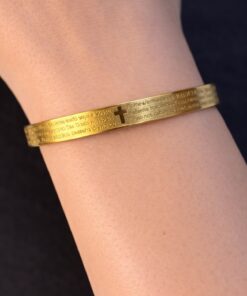 Bracelete Aço inox Dourado