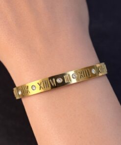 Bracelete Aço inox Dourado