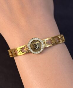 Bracelete Aço inox Dourado