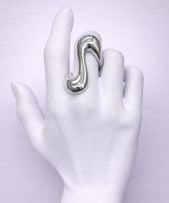 Anel Bijoux Premium Prata Regulável