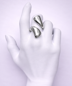 Anel Bijoux Premium Prata Regulável