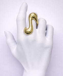 Anel Bijoux Premium Dourado Regulável