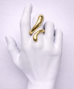 Anel Bijoux Premium Dourado Regulável