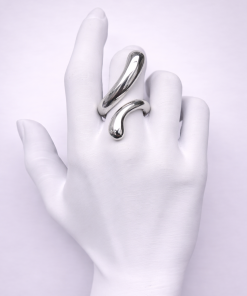 Anel Bijoux Premium Prata Regulável