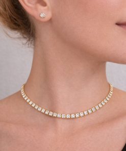 Colar Semijoa  Riviera Luxo Brilho Total