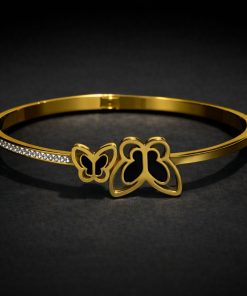 Bracelete Aço inox Dourado