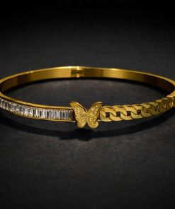 Bracelete Aço inox Dourado