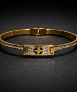 Bracelete Aço inox Dourado