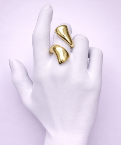 Anel Bijoux Premium Dourado Regulável