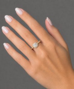 Anel Cravejado Bijoux Premium Dourado Inspiração Virgínia 001