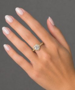 Anel Cravejado Bijoux Premium Dourado Inspiração Virgínia 002
