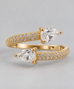 Anel Regulável Bijoux Premium Dourado 001
