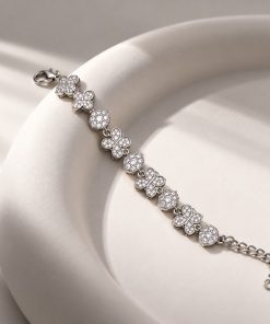 Pulseira Semijoia Cravejada Níquel 01