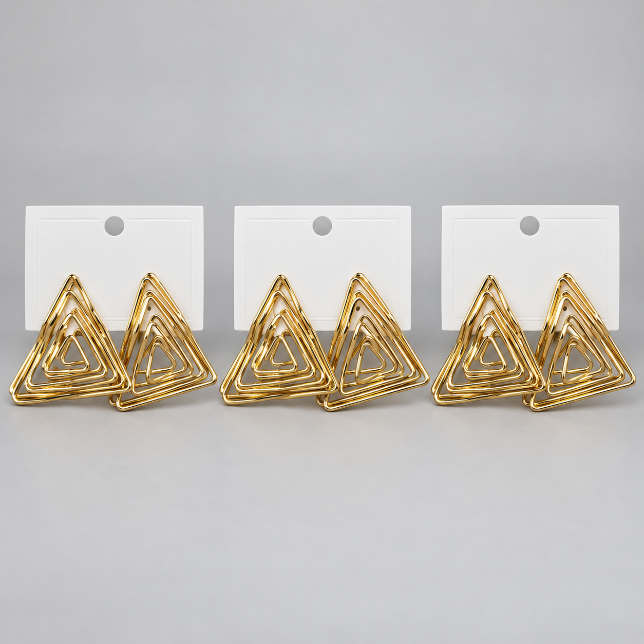 Kit 3 Brincos Bijoux Premium Dourado 26