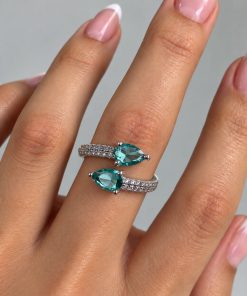 Anel Regulável Bijoux Premium Prata 005