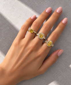 3 Anéis Regulável Bijoux Premium Dourado Coleção 7