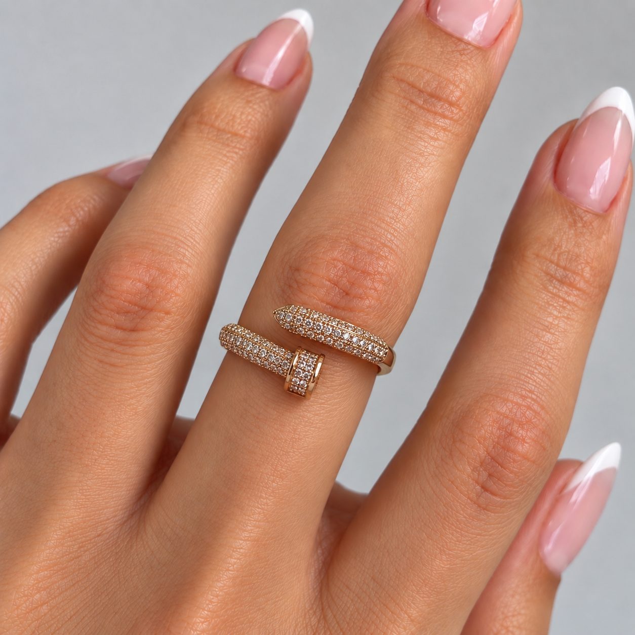 Anel Regulável Bijoux Premium Dourado 017