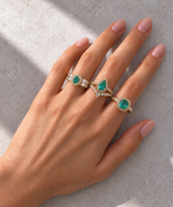 3 Anéis Regulável Bijoux Premium Dourado Coleção 3