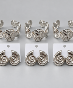 Kit 3x Conjunto Bracelete + Brinco Bijoux Premium 011