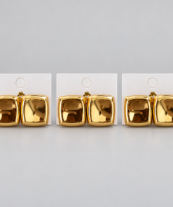 Kit 3 Brincos Bijoux Premium Dourado 48