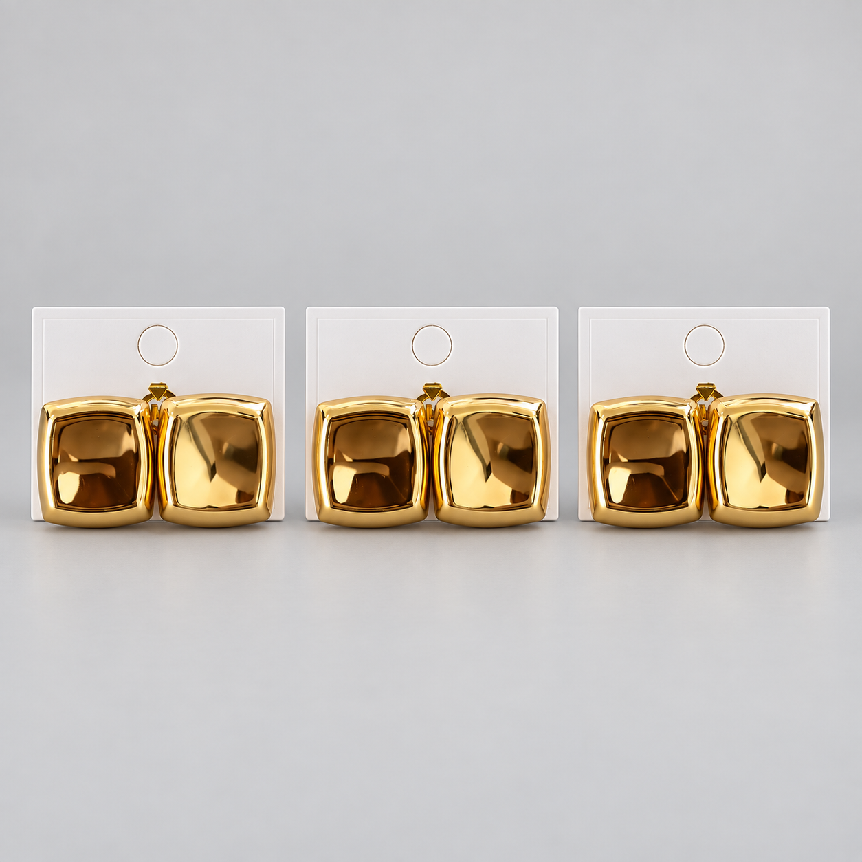 Kit 3 Brincos Bijoux Premium Dourado 48