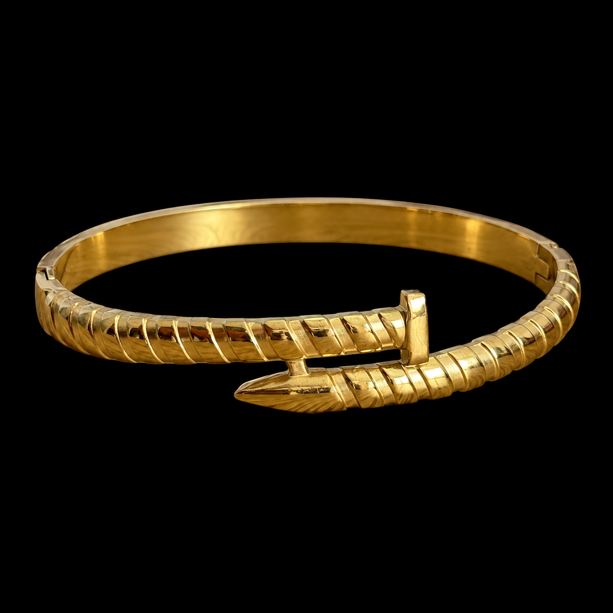 Bracelete Aço Inox dourado 037