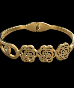 Bracelete Aço Inox dourado 041