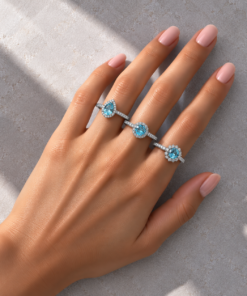 3 Anéis Regulável Bijoux Premium Prata Coleção 6