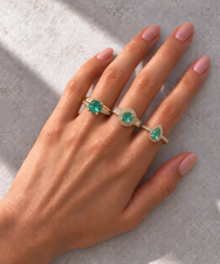 3 Anéis Regulável Bijoux Premium Dourado Coleção 5
