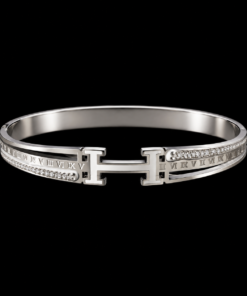 Bracelete Aço Inox Prata 011