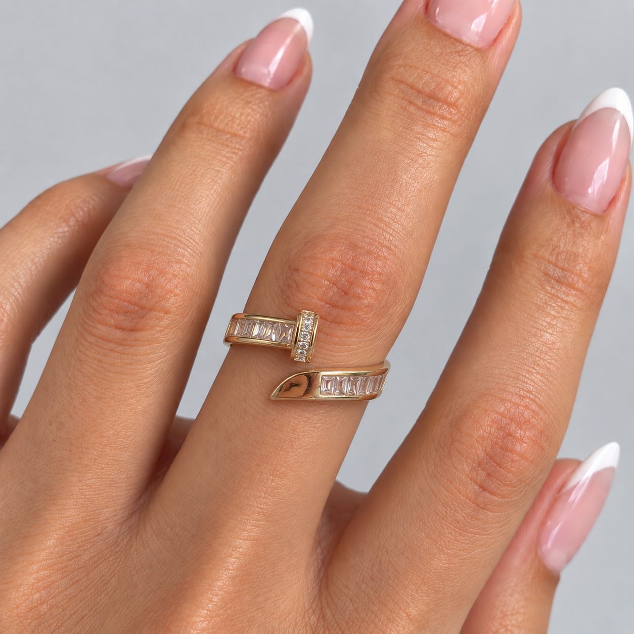 Anel Regulável Bijoux Premium Dourado 021