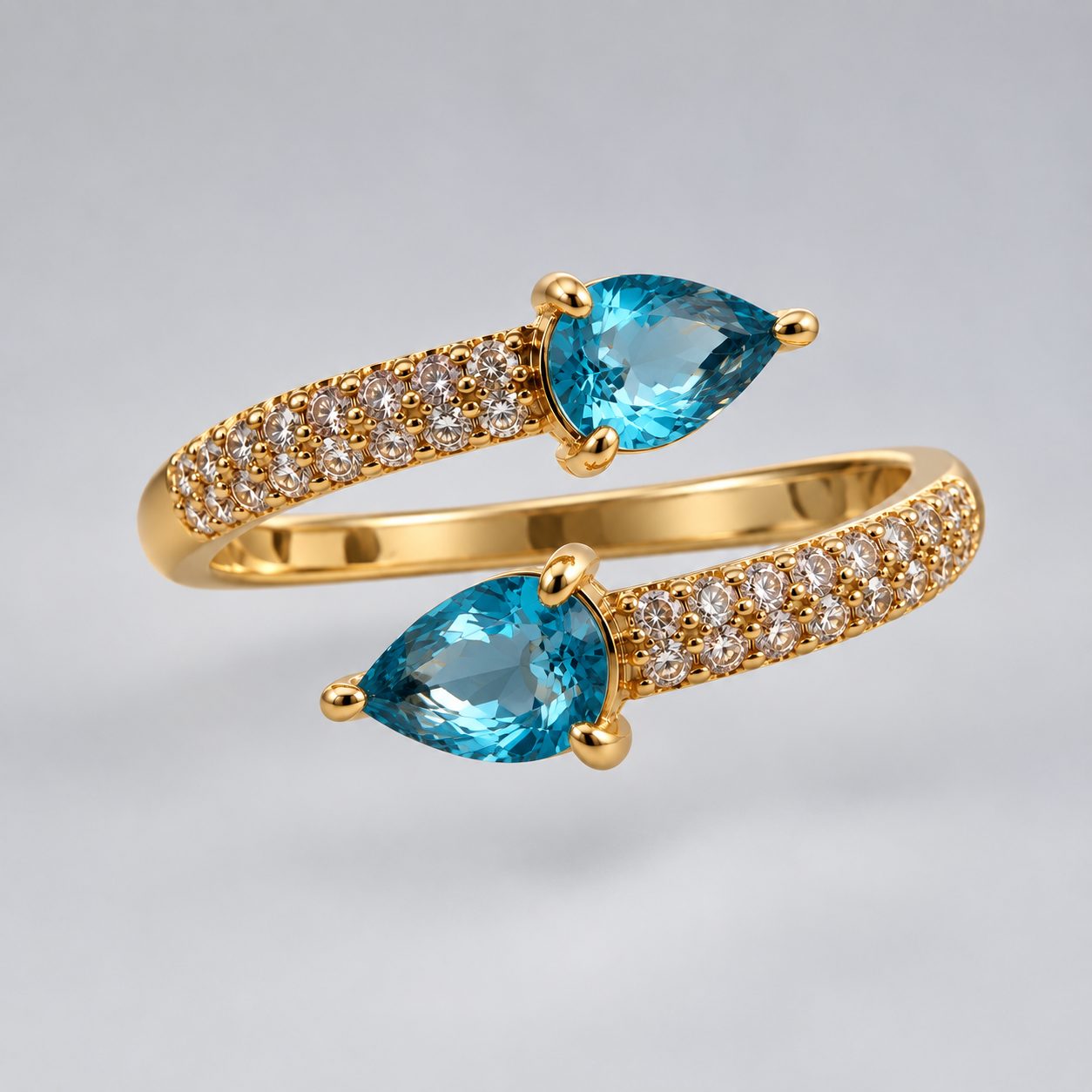 Anel Regulável Bijoux Premium Dourado 003 - Imagem 2