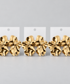Kit 3 Brincos Bijoux Premium Dourado 40