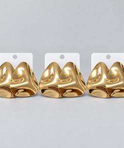Kit 3 Brincos Bijoux Premium Dourado 18