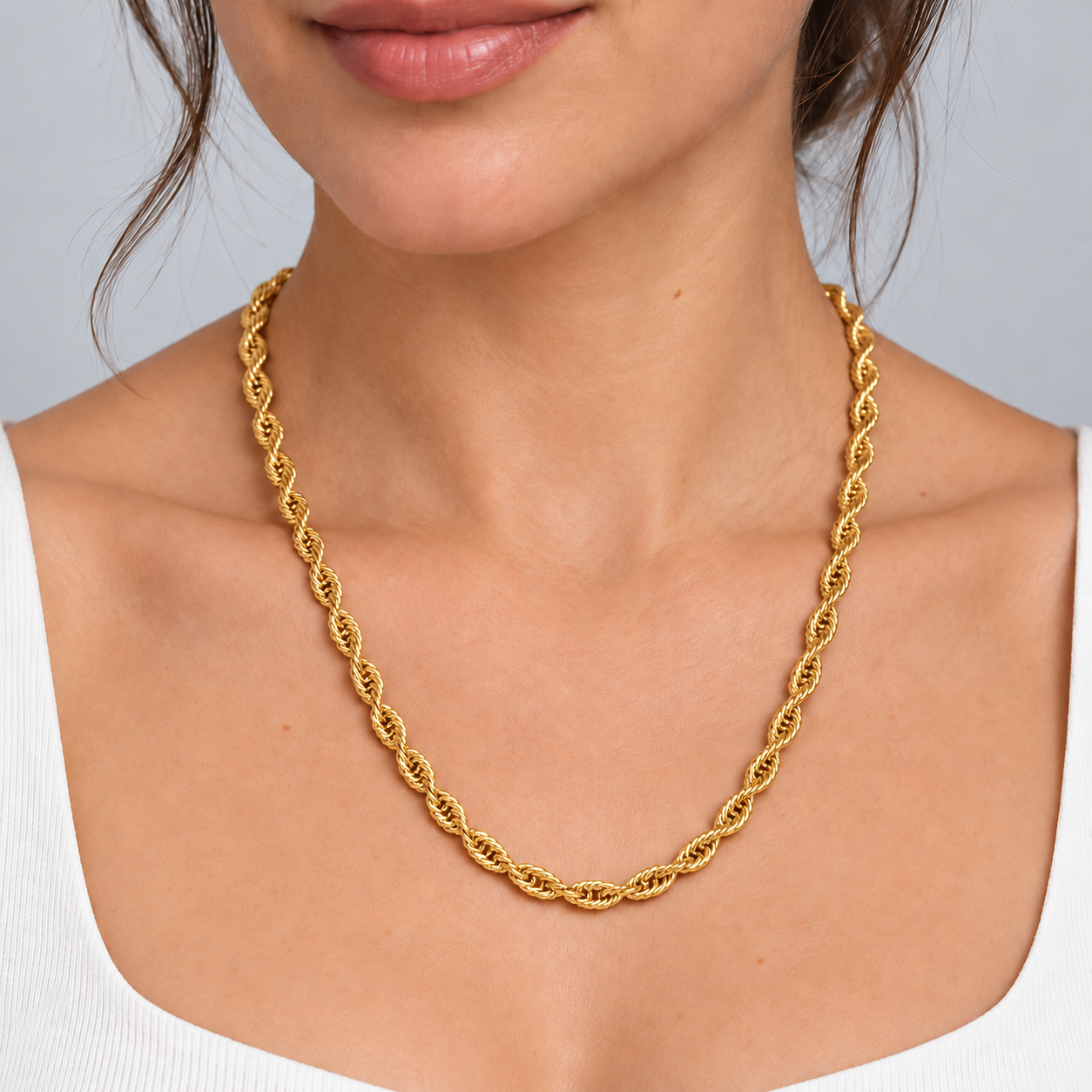 Colar Baiano Folheado Dourado 001